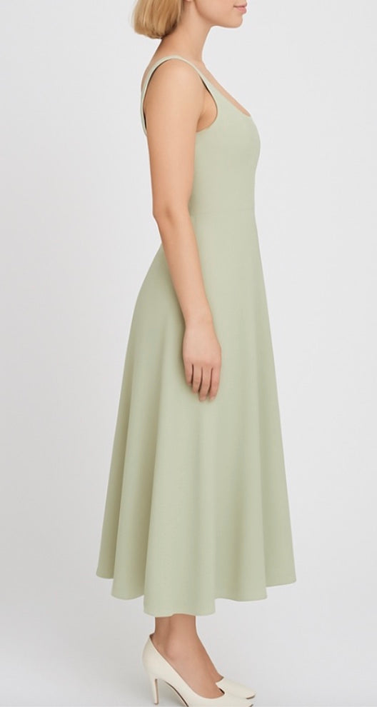 Sofia | Long dress with square neckline