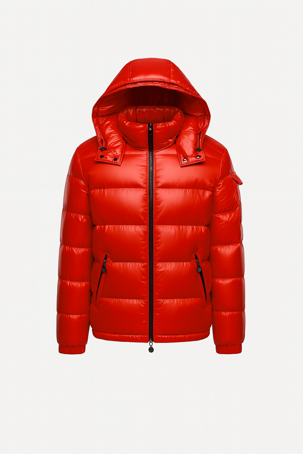 Pikowana Kurtka z Kapturem | Styl Casual | Lekka i Ciepła na Zimę