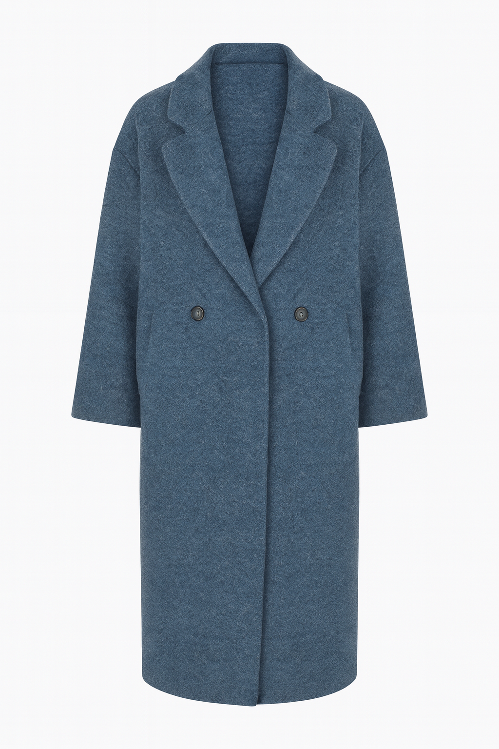 Płaszcz Damski Oversize | Miękka Wełniana Tkanina | Minimalistyczny Styl | Na Jesień i Zimę